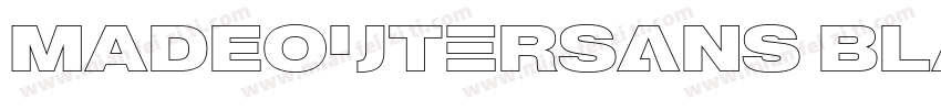MADEOuterSans Black字体转换